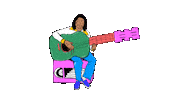 Play Guitar Sticker by deladeso