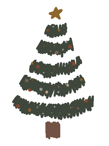 Fir Tree Christmas Sticker