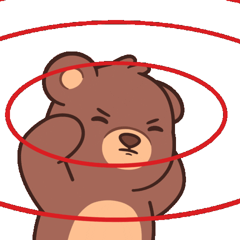 Teddy Bear Ugh Sticker by BEARISH