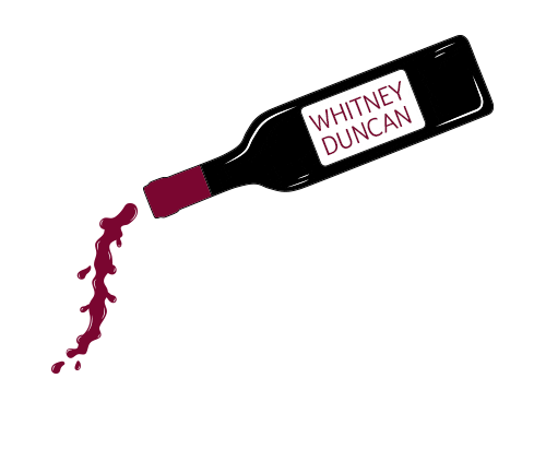 Red Wine Sticker by Whitney Duncan