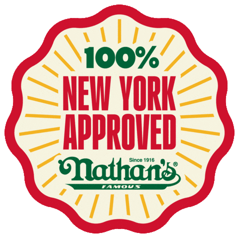 New Yorker Frankie Sticker by Original Nathan's Franks
