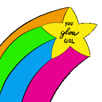 SoupofTopics girl star glow girl power Sticker