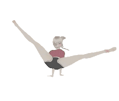 Anime Girl Flair Sticker