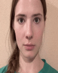 Woman Staring GIF