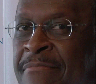 Herman Cain Smile GIF