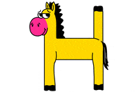 Alphabet Horse GIF