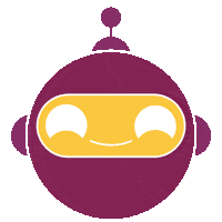 Robot Smiling Sticker by PERQ
