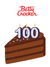 bettycrocker_la celebration birthday cake pastel Sticker