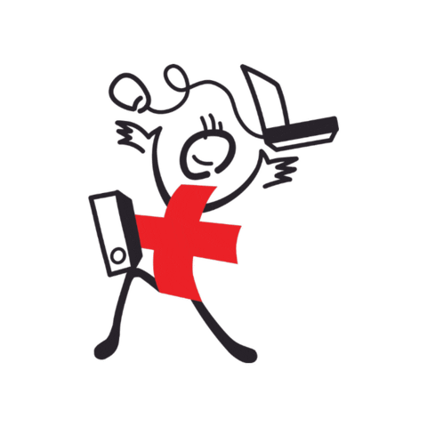 Laptop Sami Sticker by Schweizerischer Samariterbund