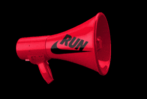 Nike Running Megaphone GIF by Nike