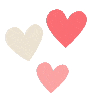 In Love Hearts Sticker by Verhees Textiles