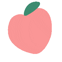 Fruit Peach Sticker by Dinda Puspitasari