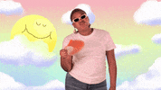 In The Clouds Fan GIF by GIPHY Studios 2021