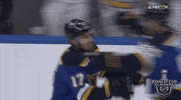 ice hockey hug GIF by NHL