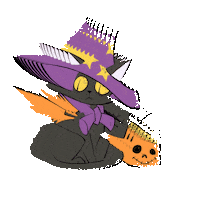 Cat Witch Sticker