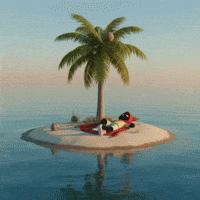 Relaxing Palm Tree GIF by G*BOY