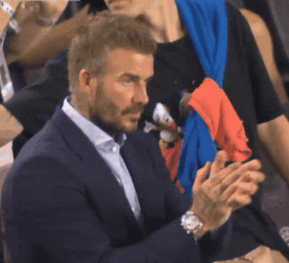 David Beckham Applause GIF by Major League Soccer