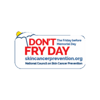Dont Fry Day Sticker by Melanoma Research Alliance