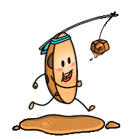 neeravdoshi cute animation yum chocolate Sticker