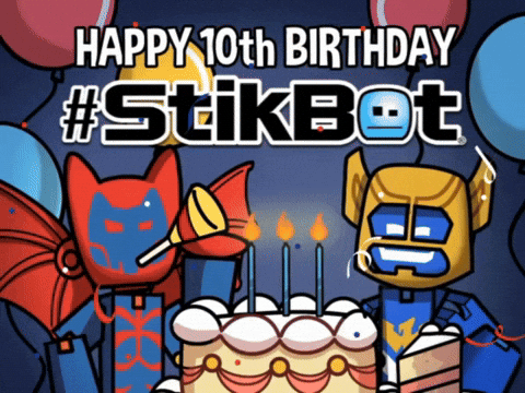 Happy Birthday Love GIF by Stikbot