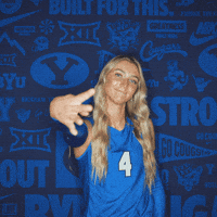Ncaa Volleyball Go Cougs GIF by BYU Cougars