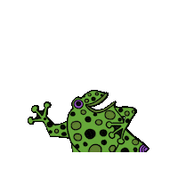 Get Up Hello Sticker by AnnHansonArt