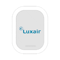 Airplane Flying Sticker by Luxair