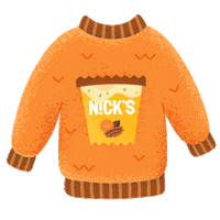 Sweater Weather Coffee Sticker by N!CK'S Ice Creams