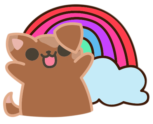 Happy Dog Sticker by HyperBeard