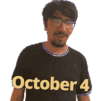 4 October Sticker