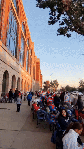 Texas Rangers Fans Grab Spots Ahead of World Series Parade
