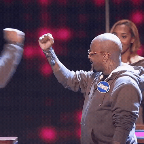 Celebrity Family Feud Fist Bump GIF by ABC Network