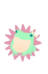 Frog Wow Sticker