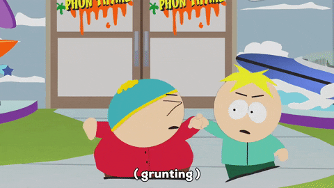 eric cartman grunting GIF by South Park 