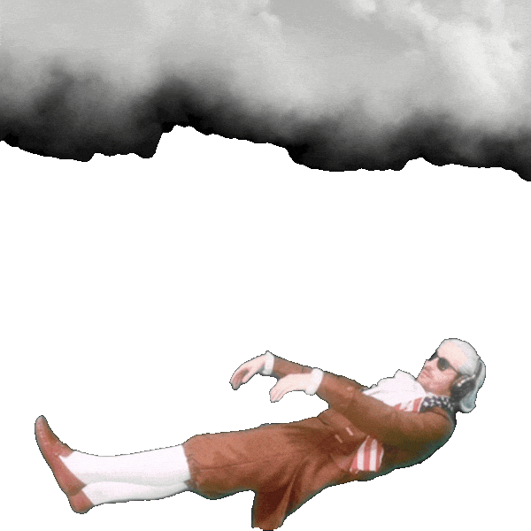 Floating Cloud 9 Sticker