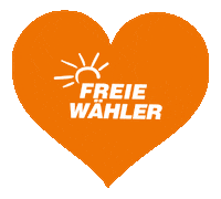 Heart Love Sticker by Freie Wähler Hessen