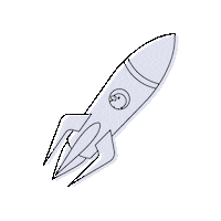 Rocket Universe Sticker by fireup.pro