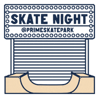 primeskatepark night prime skatepark devon Sticker
