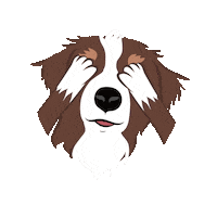 Emojigrafie dog no dogs oh no Sticker