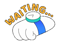 Lets Go Waiting Sticker by TheLittleLabs
