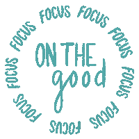 jessecdesign good focus positivity focus on the good Sticker