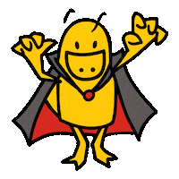 Vampire Dracula Sticker by Utkonos_Online
