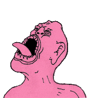 Pink Pain Sticker by Jimmy Arca