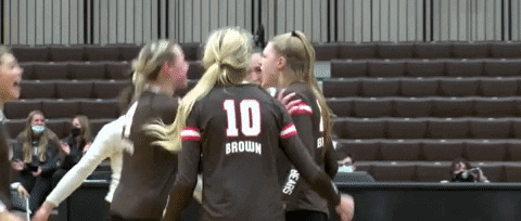 Celebration Dancing GIF by Brown Volleyball