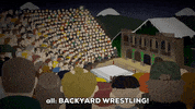wrestling stage GIF by South Park 