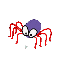 Eat Spider Web Sticker by My Doodles Atalier