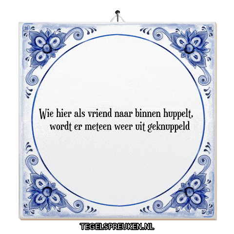 Wijsheid Gezelligheid Sticker by Tegelspreuken.nl