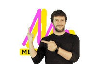 Pointing Sticker by MediaAttack
