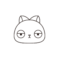 cat think Sticker