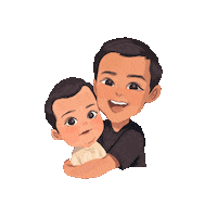 Family Hug Sticker by Rafhi Dominic